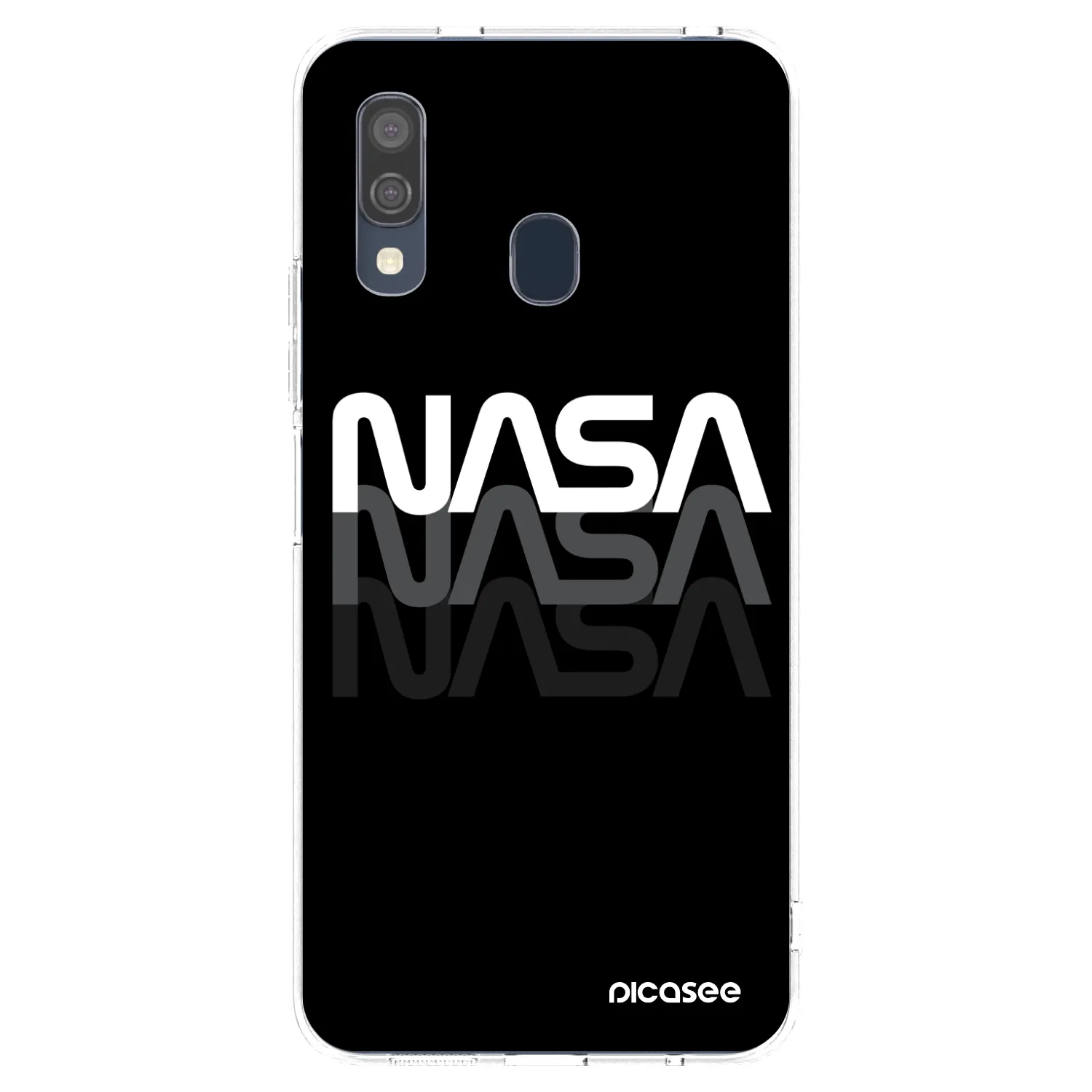 Picasee silikonska prozirna maskica za Samsung Galaxy A40 A405F - NASA Triple