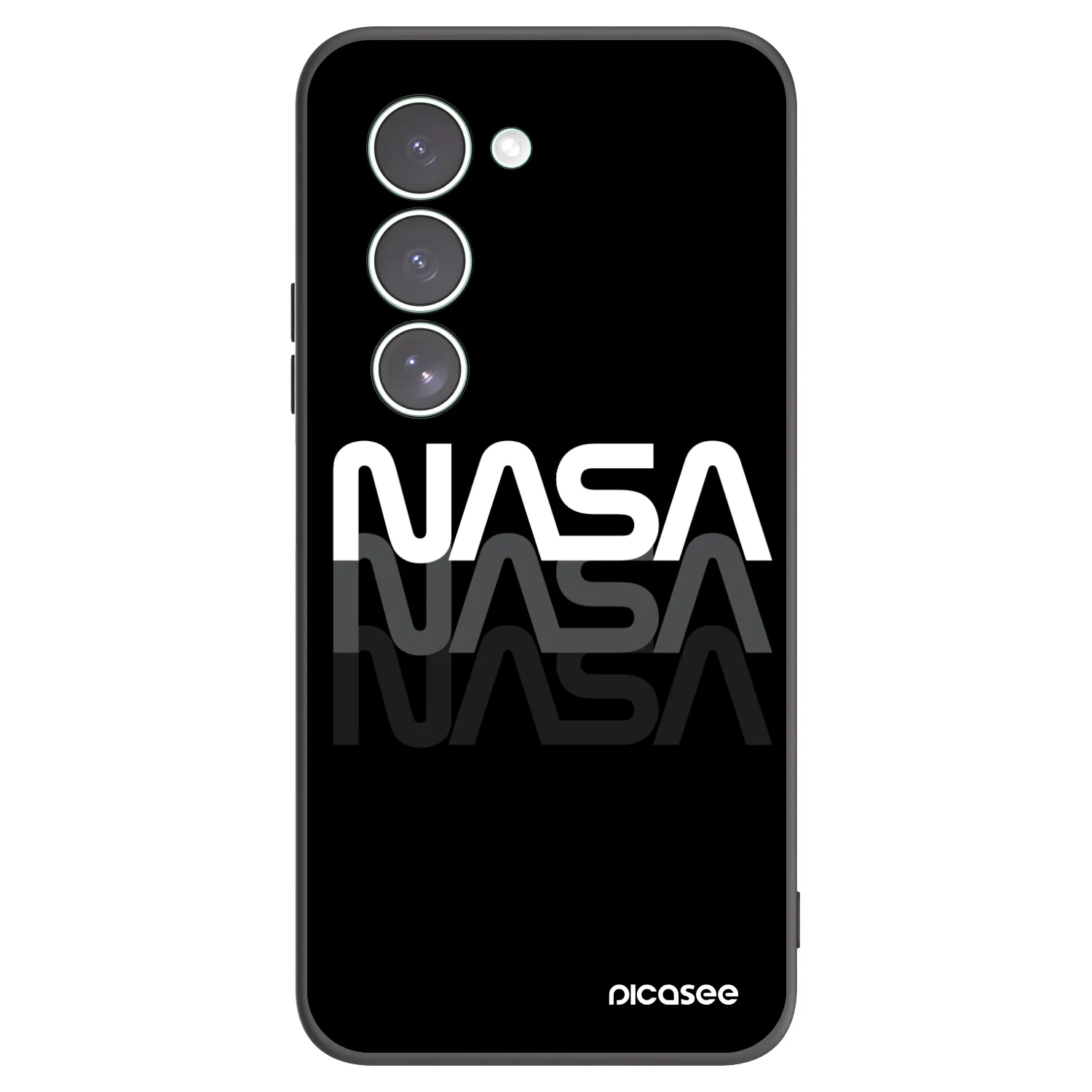 Picasee crna silikonska maskica za Xiaomi Redmi 15 5G - NASA Triple