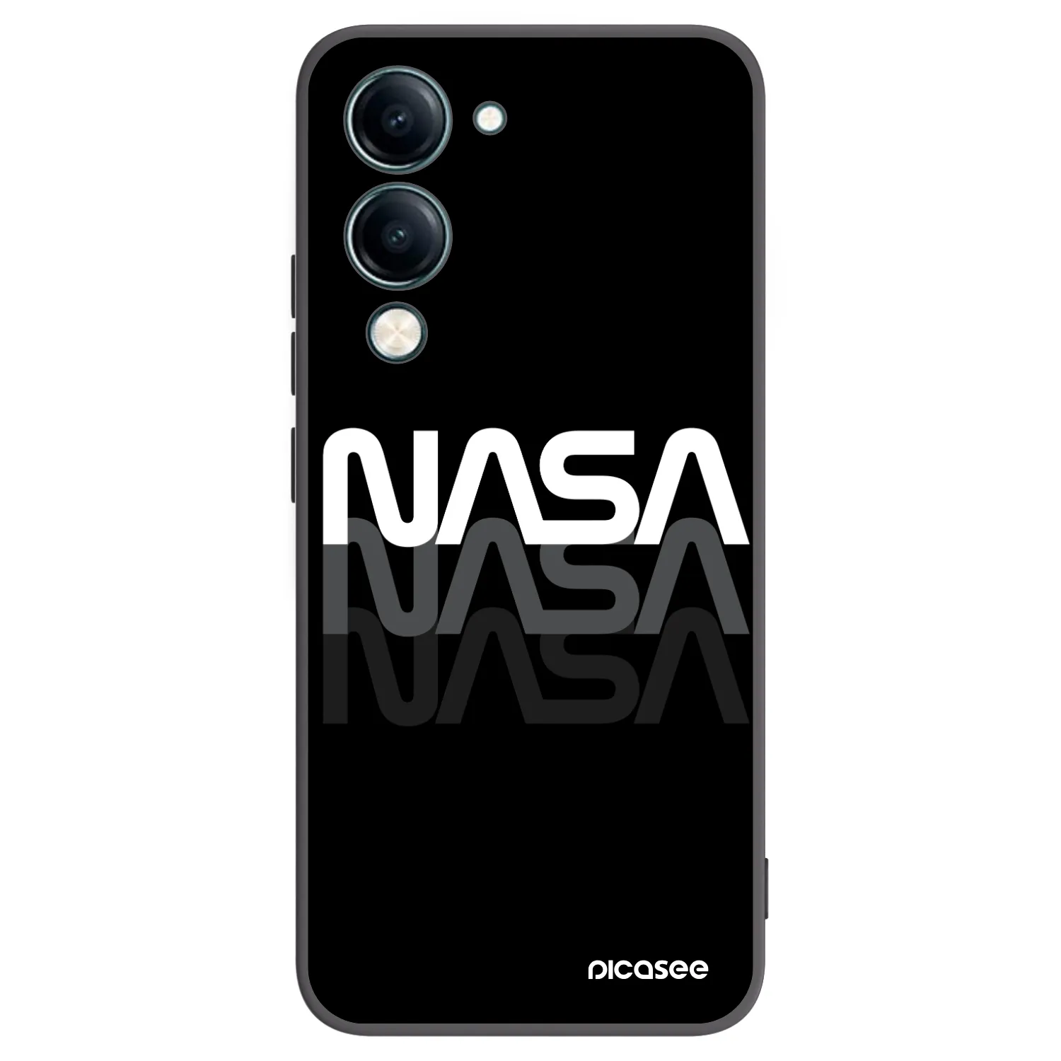 Picasee crna silikonska maskica za Vivo Y29s 5G - NASA Triple