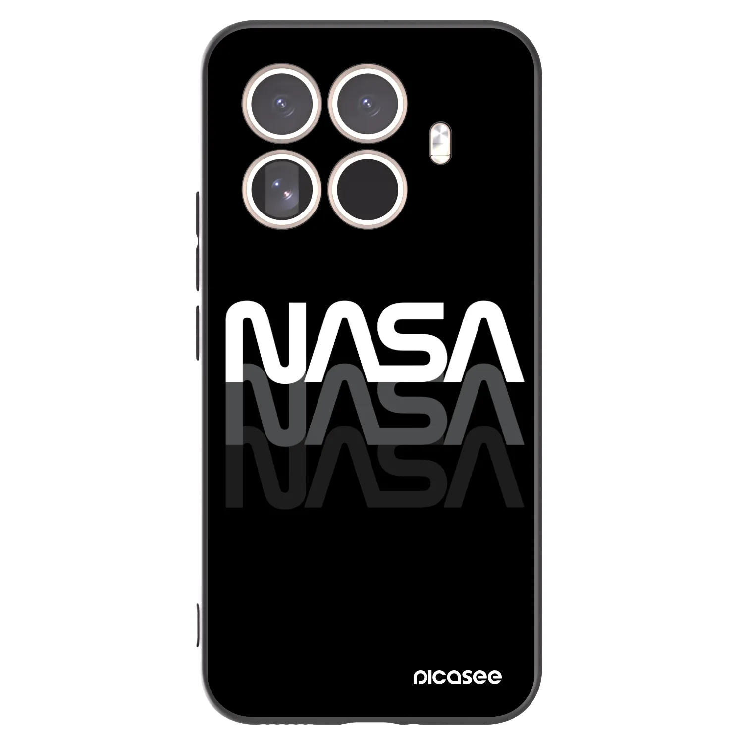 Picasee crna silikonska maskica za Xiaomi 15T Pro - NASA Triple