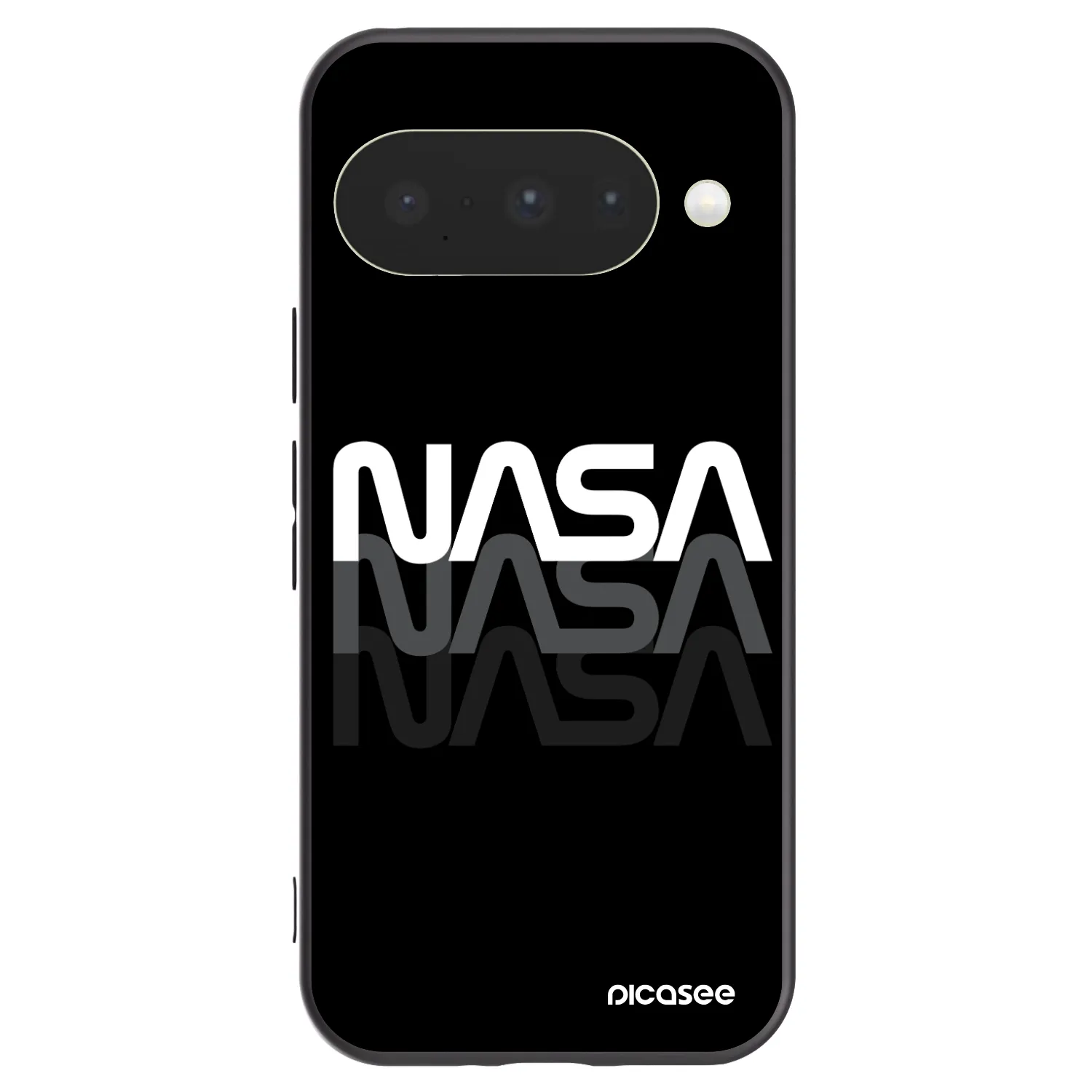 Picasee crna silikonska maskica za Google Pixel 10 - NASA Triple