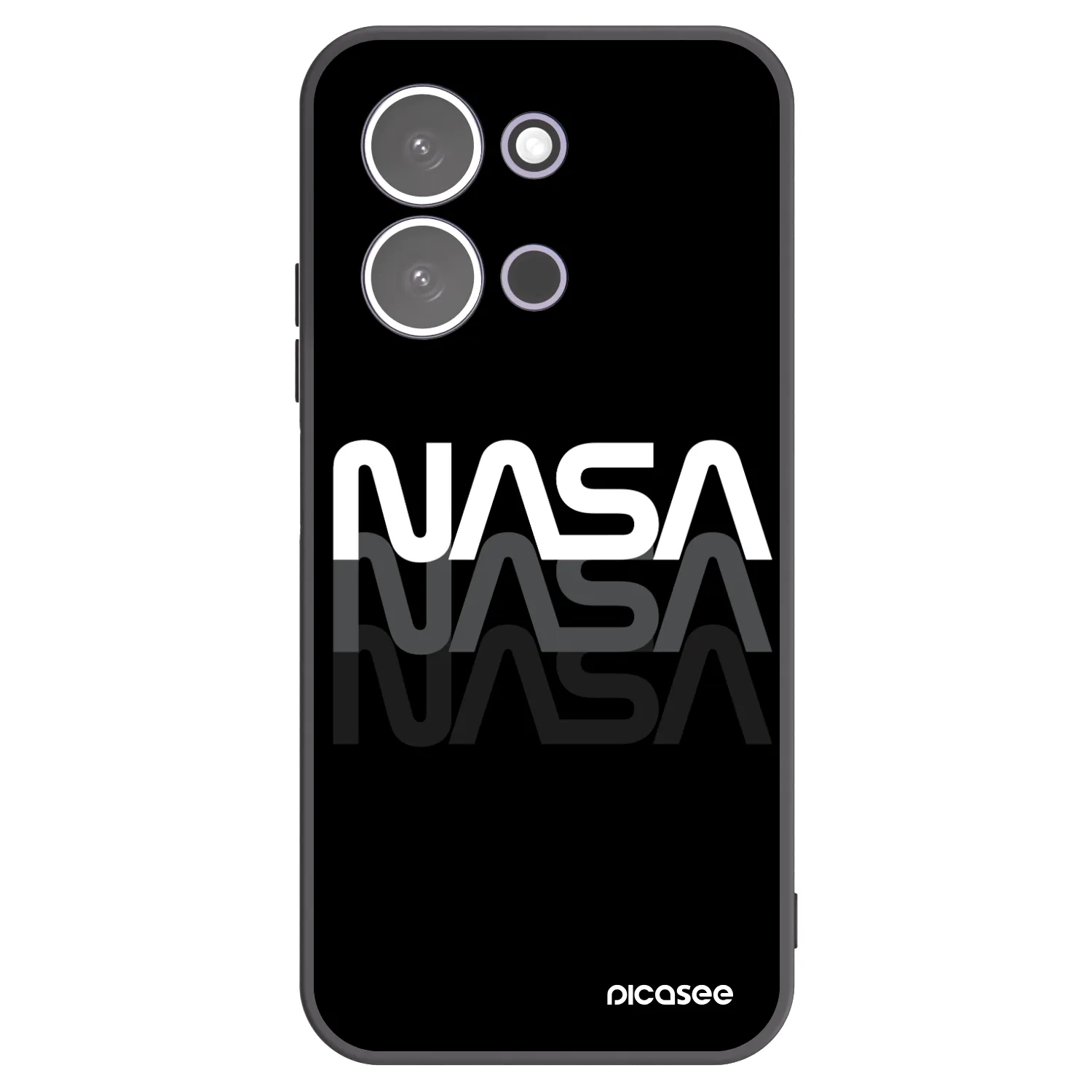 Picasee crna silikonska maskica za Xiaomi Redmi 15C 5G - NASA Triple