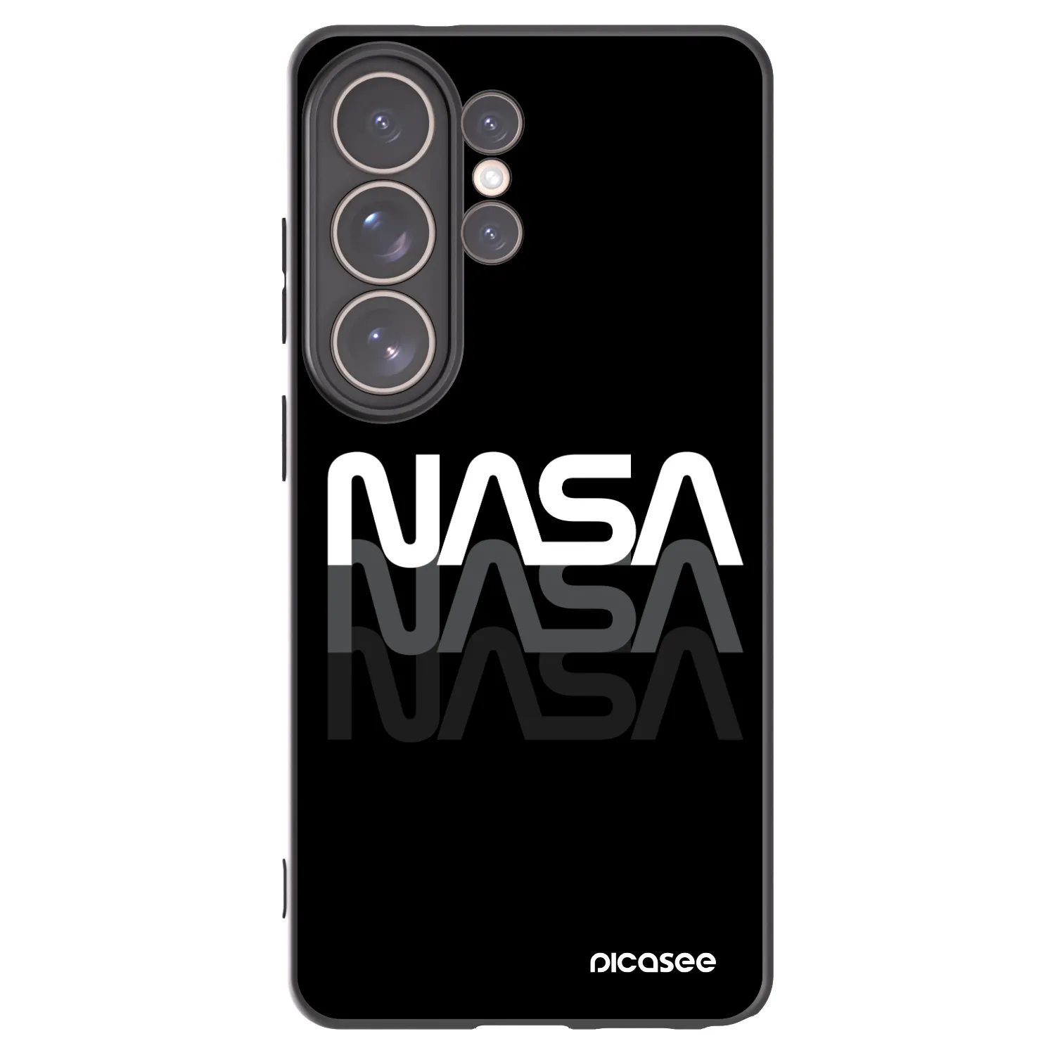 Picasee crna silikonska maskica za Samsung Galaxy S26 Ultra - NASA Triple
