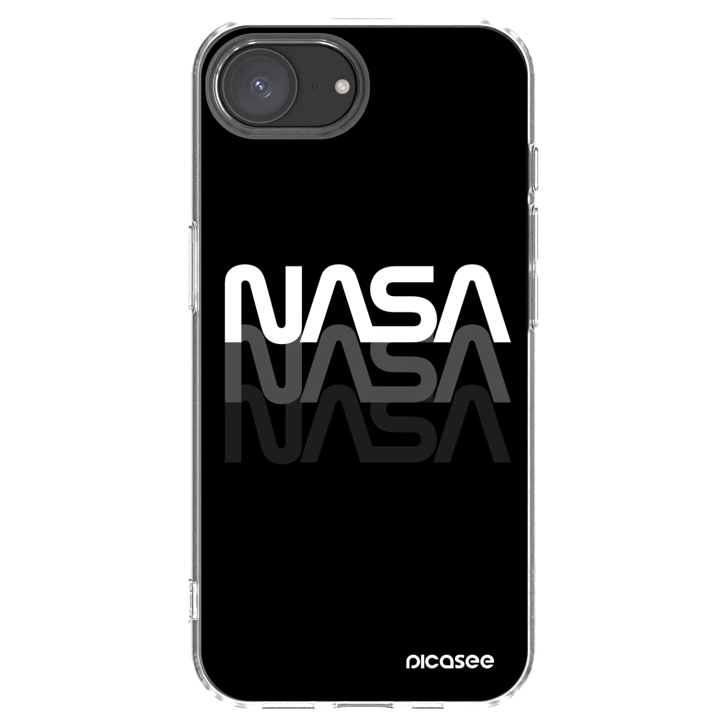 Picasee silikonska prozirna maskica za Apple iPhone 17e - NASA Triple