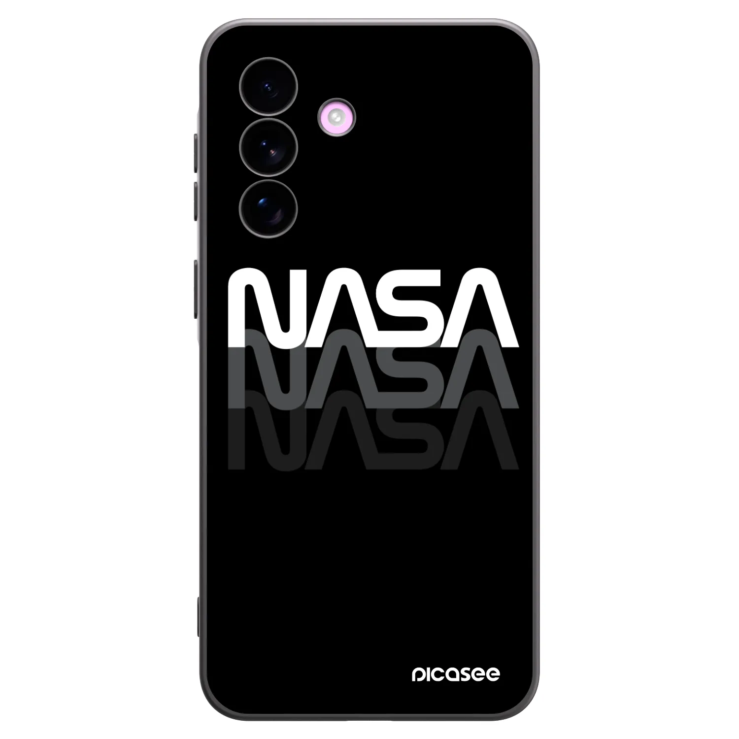 Picasee crna silikonska maskica za Samsung Galaxy A57 5G - NASA Triple
