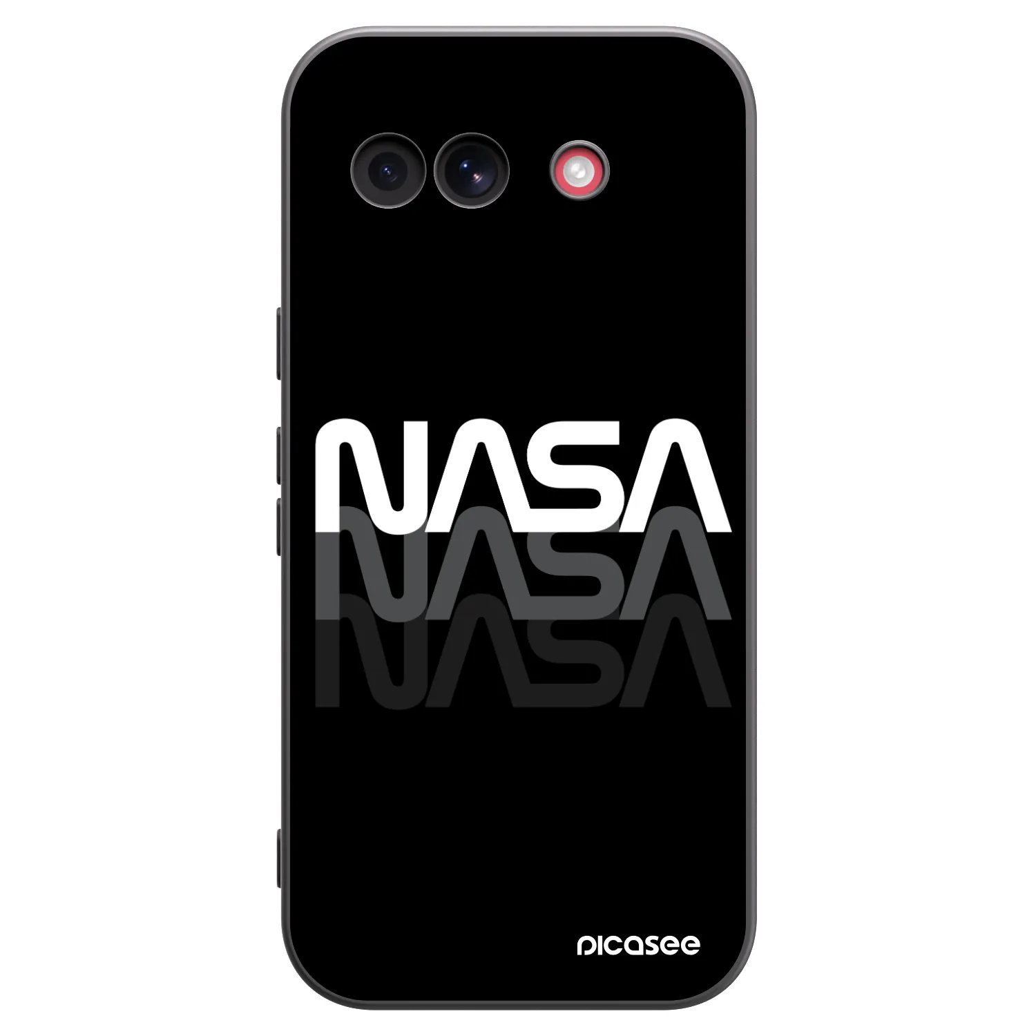 Picasee crna silikonska maskica za Google Pixel 10a - NASA Triple