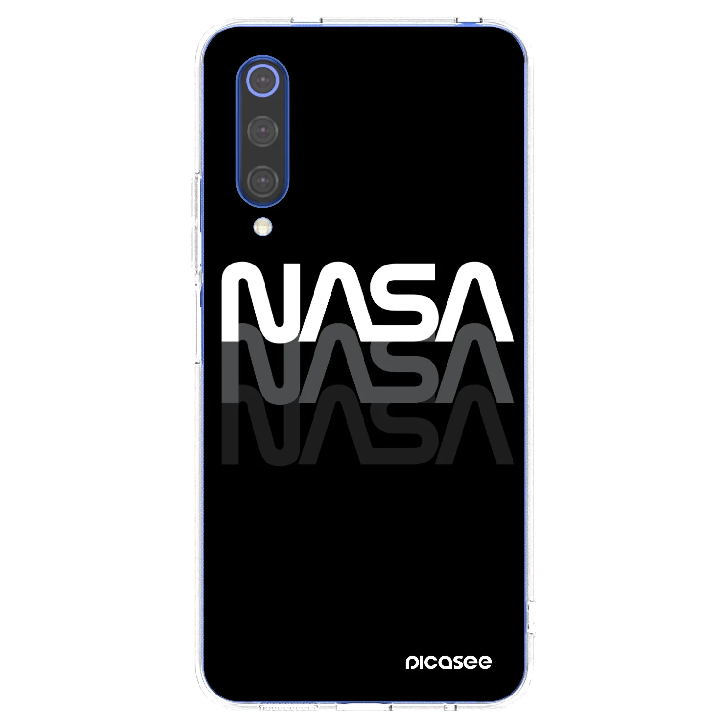 Picasee silikonska prozirna maskica za Xiaomi Mi 9 SE - NASA Triple