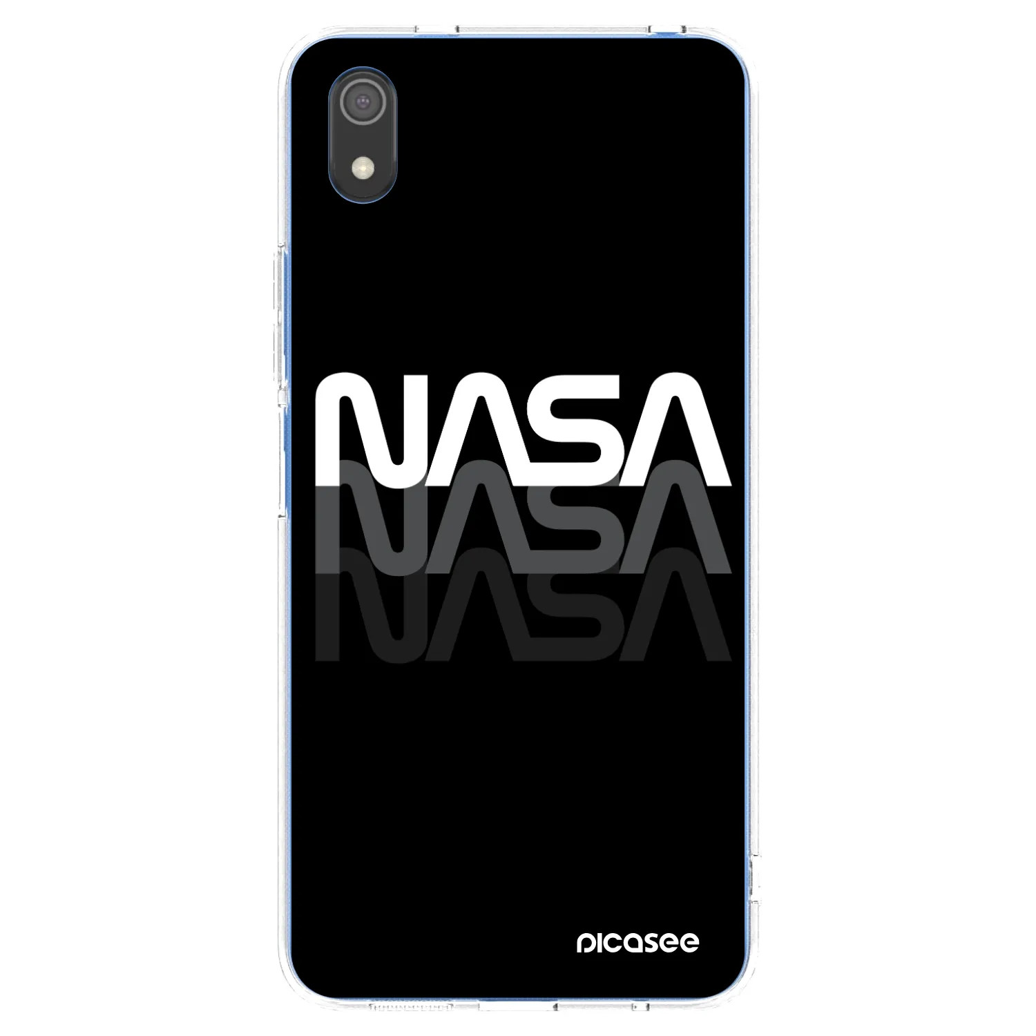 Picasee silikonska prozirna maskica za Xiaomi Redmi 7A - NASA Triple