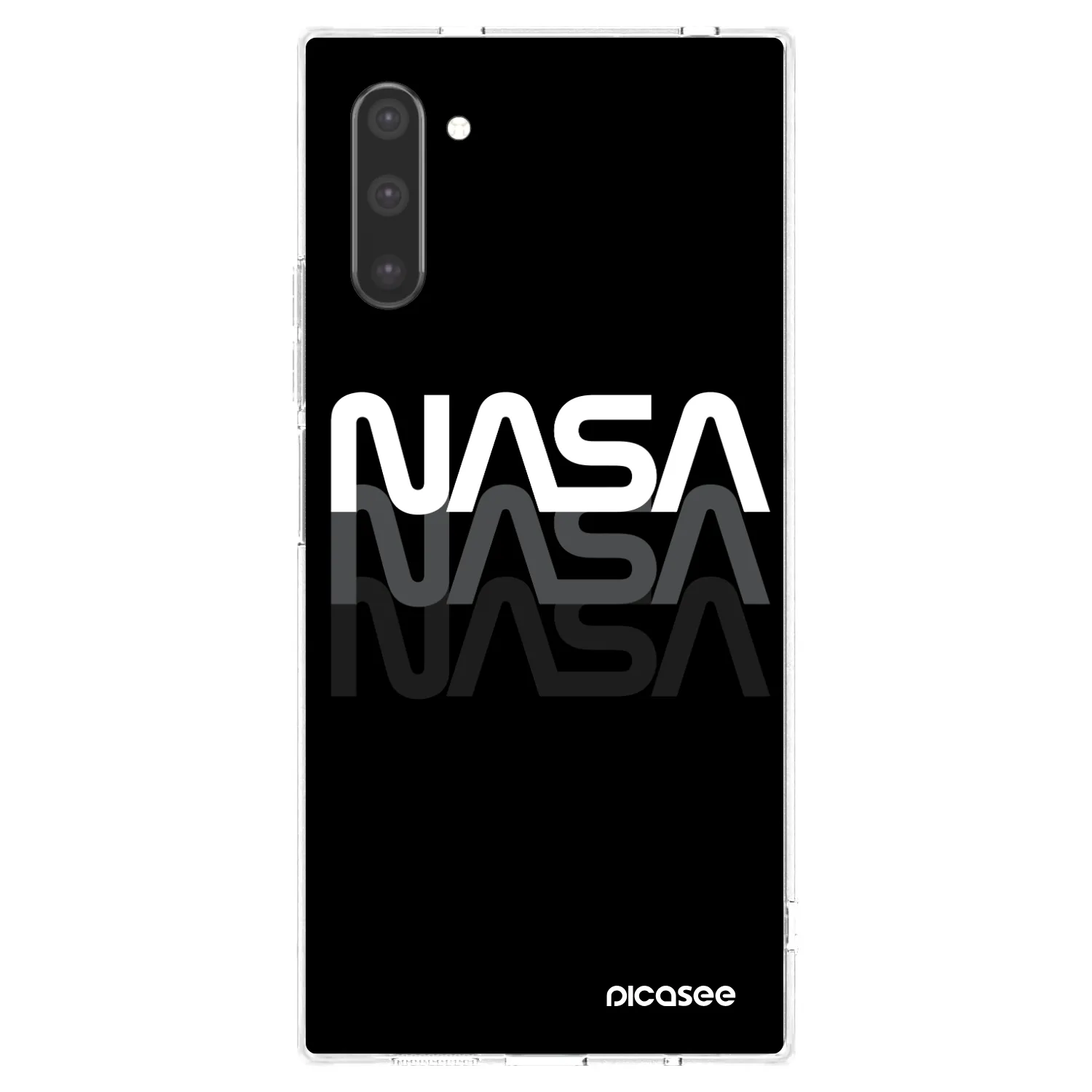 Picasee silikonska prozirna maskica za Samsung Galaxy Note 10 N970F - NASA Triple