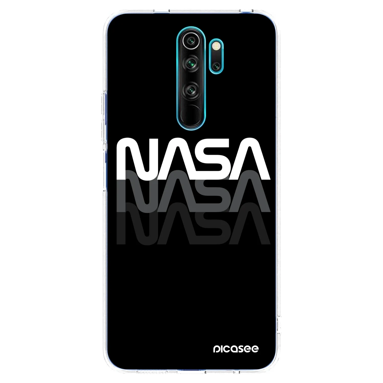 Picasee silikonska prozirna maskica za Xiaomi Redmi Note 8 Pro - NASA Triple