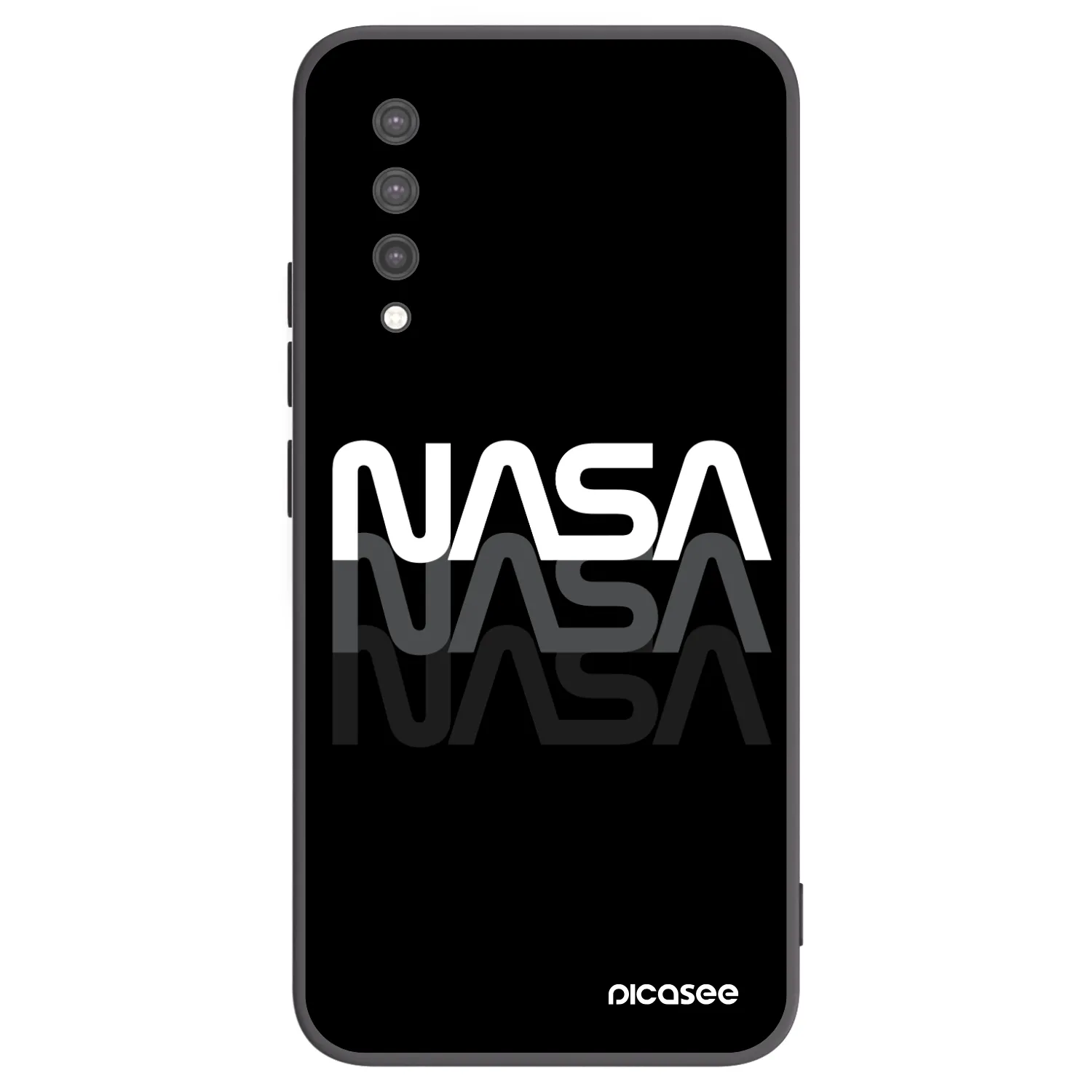 Picasee crna silikonska maskica za Xiaomi Mi 9 Lite - NASA Triple