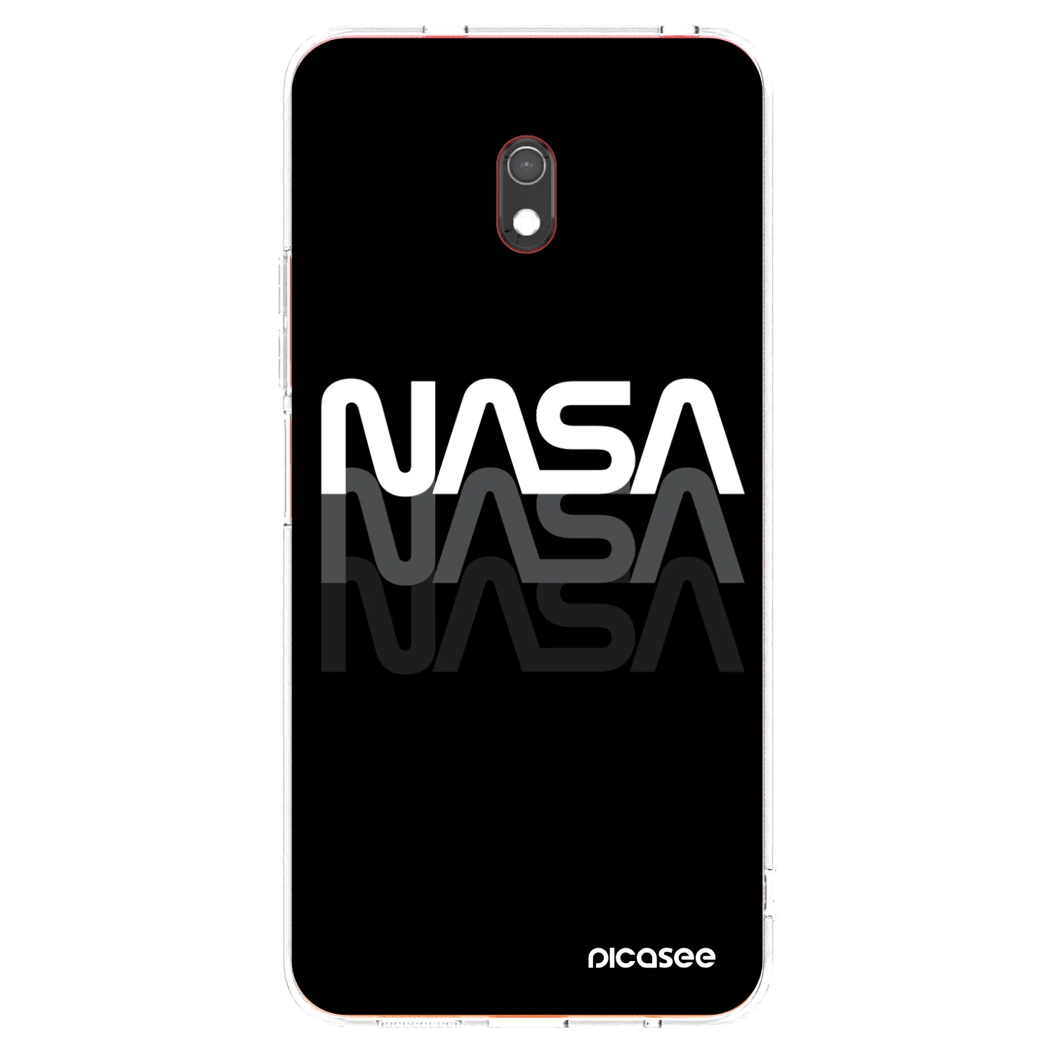 Picasee silikonska prozirna maskica za Xiaomi Redmi 8A - NASA Triple