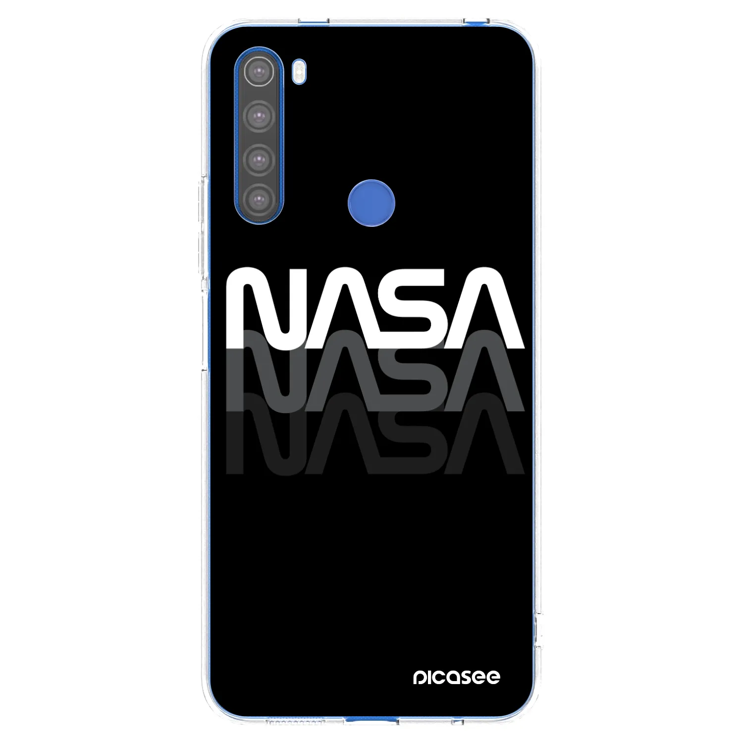 Picasee silikonska prozirna maskica za Xiaomi Redmi Note 8T - NASA Triple