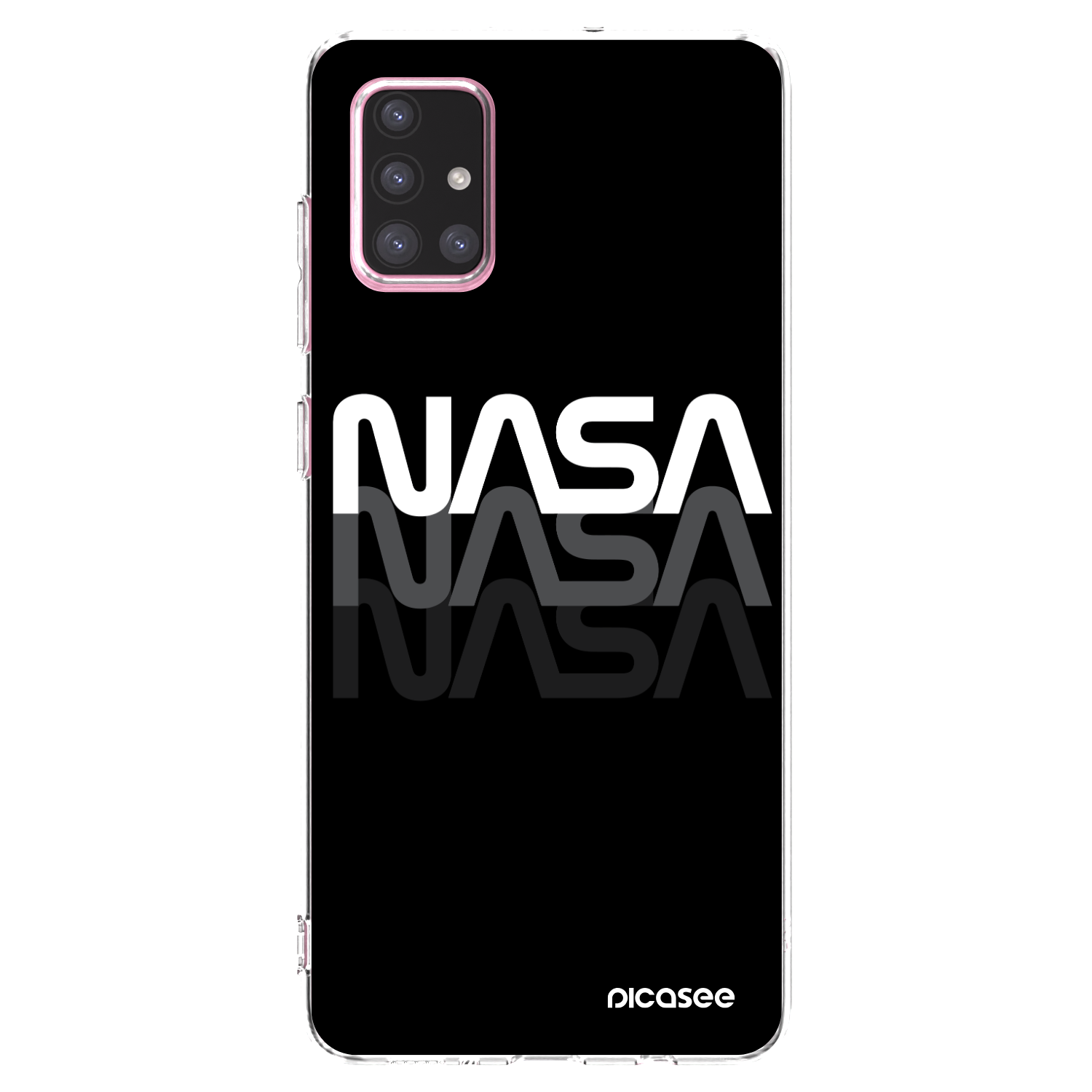 Picasee silikonska prozirna maskica za Samsung Galaxy A71 A715F - NASA Triple