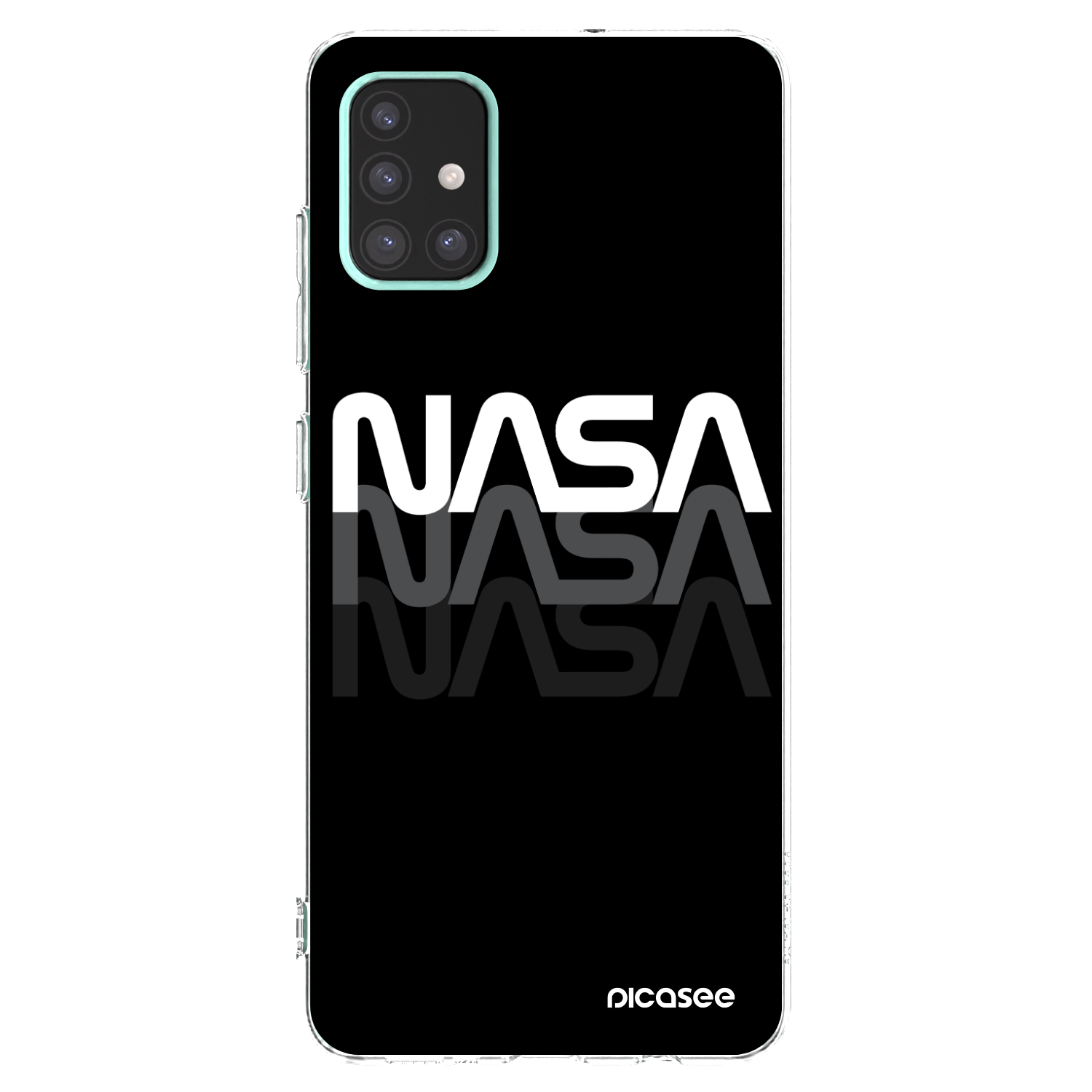 Picasee silikonska prozirna maskica za Samsung Galaxy A51 A515F - NASA Triple