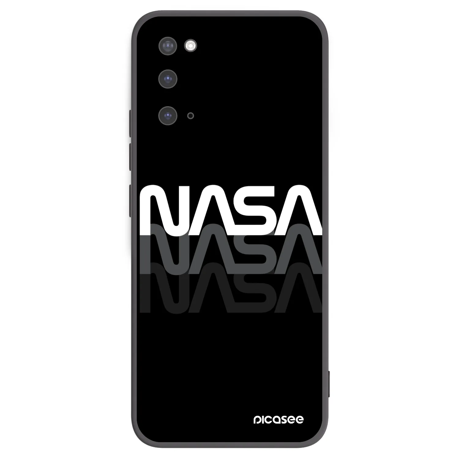 Picasee crna silikonska maskica za Samsung Galaxy S20 G980F - NASA Triple