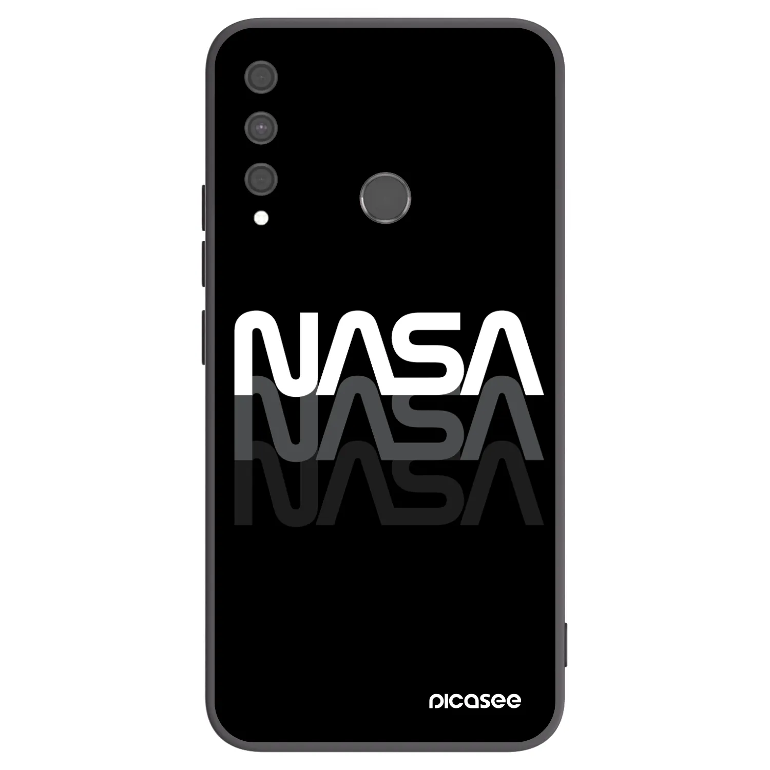 Picasee crna silikonska maskica za Huawei P40 Lite E - NASA Triple