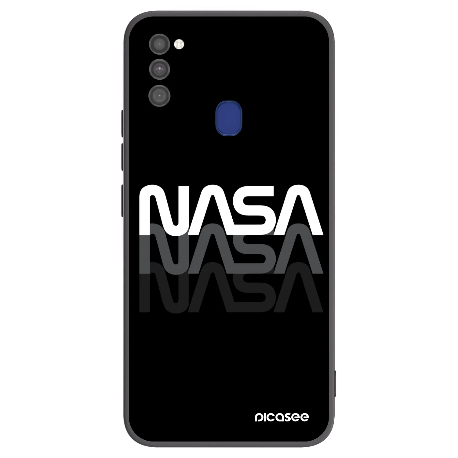 Picasee crna silikonska maskica za Samsung Galaxy M21 M215F - NASA Triple