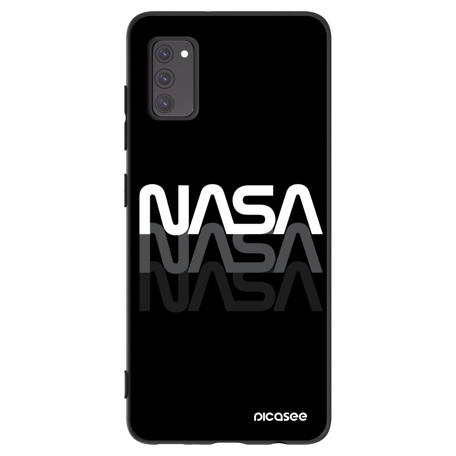 Picasee crna silikonska maskica za Samsung Galaxy A41 A415F - NASA Triple