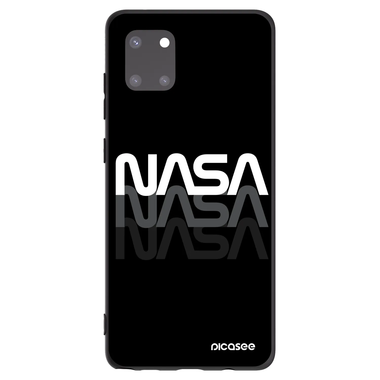 Picasee crna silikonska maskica za Samsung Galaxy Note 10 Lite N770F - NASA Triple