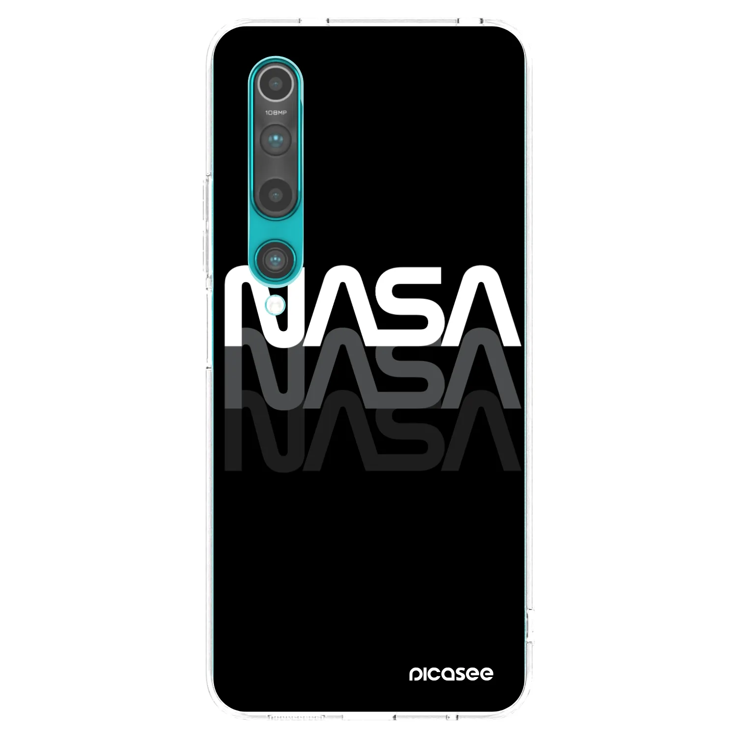 Picasee silikonska prozirna maskica za Xiaomi Mi 10 - NASA Triple
