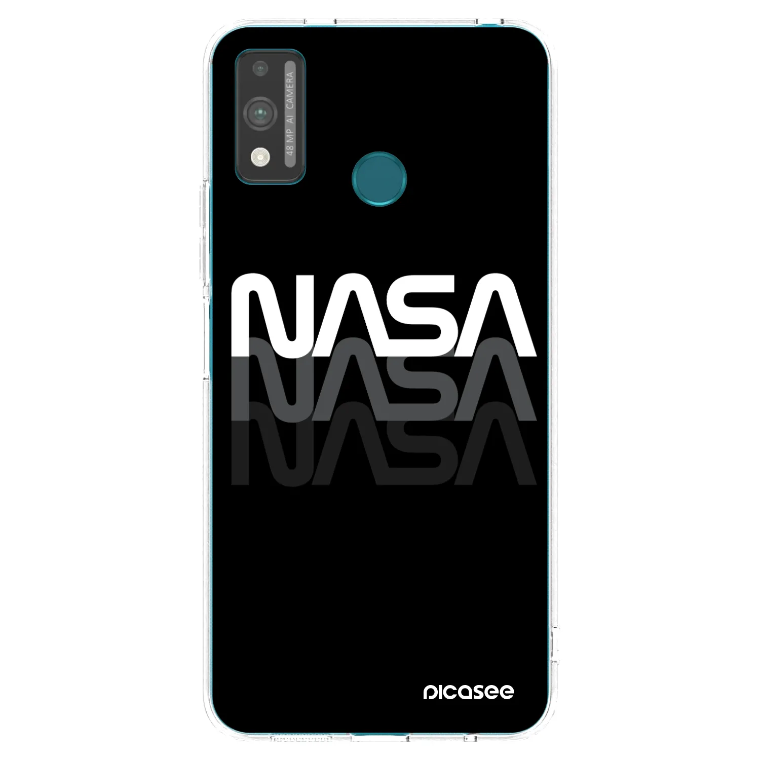 Picasee silikonska prozirna maskica za Honor 9X Lite - NASA Triple