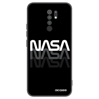 Picasee crna silikonska maskica za Xiaomi Redmi 9 - NASA Triple