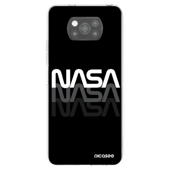 Picasee crna silikonska maskica za Xiaomi Poco X3 - NASA Triple