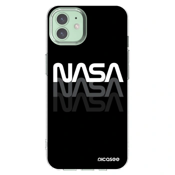 Picasee silikonska prozirna maskica za Apple iPhone 12 - NASA Triple