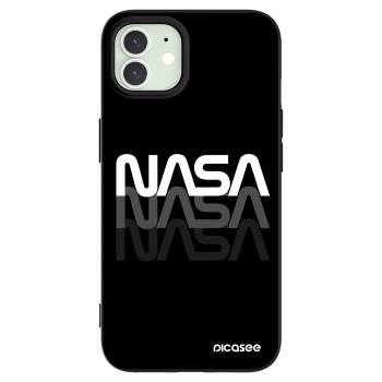 Picasee crna silikonska maskica za Apple iPhone 12 Pro - NASA Triple