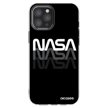 Picasee silikonska prozirna maskica za Apple iPhone 12 Pro Max - NASA Triple