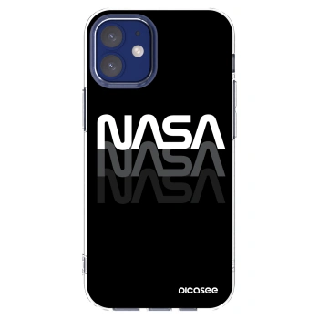 Picasee silikonska prozirna maskica za Apple iPhone 12 mini - NASA Triple