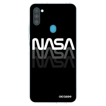 Picasee silikonska prozirna maskica za Samsung Galaxy M11 - NASA Triple