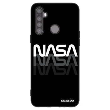 Picasee crna silikonska maskica za Realme 6i - NASA Triple