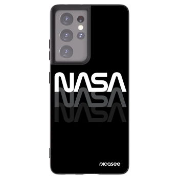 Picasee crna silikonska maskica za Samsung Galaxy S21 Ultra 5G G998B - NASA Triple