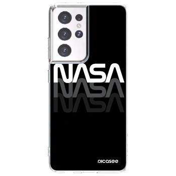 Picasee silikonska prozirna maskica za Samsung Galaxy S21 Ultra 5G G998B - NASA Triple