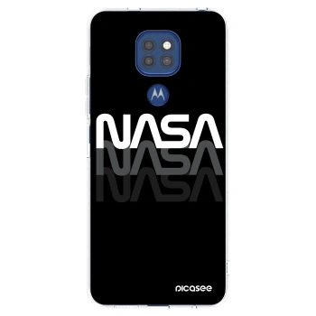 Picasee silikonska prozirna maskica za Motorola Moto G9 Play - NASA Triple