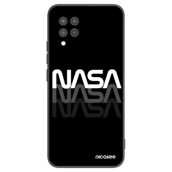 Picasee crna silikonska maskica za Samsung Galaxy A42 A426B - NASA Triple