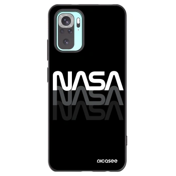 Picasee crna silikonska maskica za Xiaomi Redmi Note 10 Pro - NASA Triple