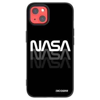 Picasee crna silikonska maskica za Apple iPhone 13 - NASA Triple