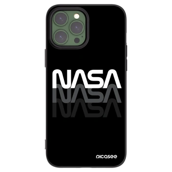 Picasee crna silikonska maskica za Apple iPhone 13 Pro Max - NASA Triple