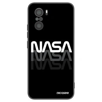 Picasee crna silikonska maskica za Xiaomi Poco F3 - NASA Triple