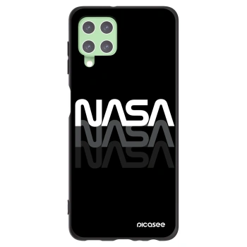 Picasee crna silikonska maskica za Samsung Galaxy A22 A225F 4G - NASA Triple