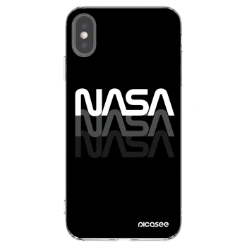 Picasee silikonska prozirna maskica za Apple iPhone XS Max - NASA Triple