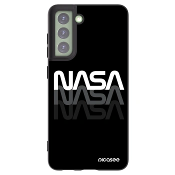 Picasee crna silikonska maskica za Samsung Galaxy S21 FE 5G - NASA Triple