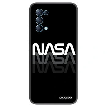 Picasee crna silikonska maskica za OPPO Reno 5 5G - NASA Triple