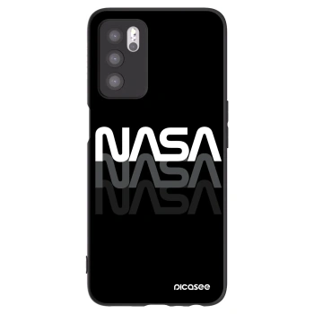 Picasee crna silikonska maskica za OPPO A16 - NASA Triple