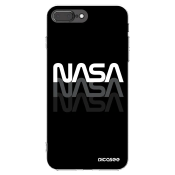 Picasee silikonska prozirna maskica za Apple iPhone 8 Plus - NASA Triple