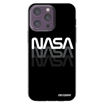 Picasee silikonska prozirna maskica za Apple iPhone 14 Pro Max - NASA Triple