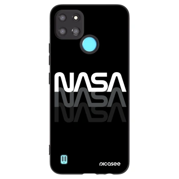Picasee crna silikonska maskica za Realme C21Y - NASA Triple